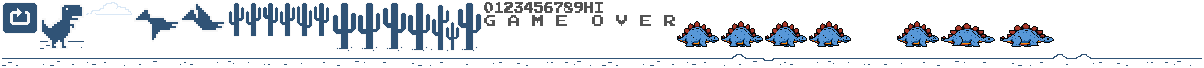 Stegosaurus Chrome Online Game Sprite 1